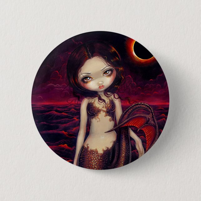 "Mermaid Eclipse" Button (Front)