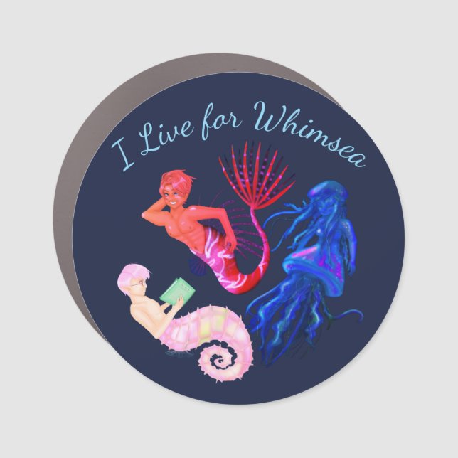 Mermaid Enthusiast Car Magnet (Front)
