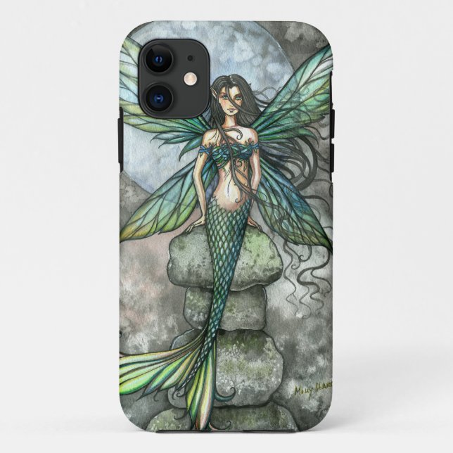 Mermaid Fairy Green iPhone Case (Back)