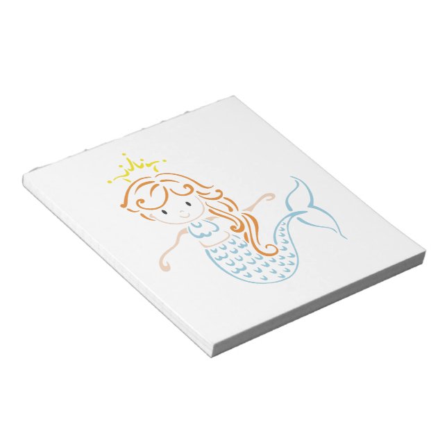 Mermaid Fairy Notepad (Angled)