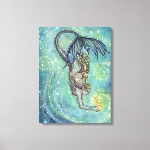 Mermaid Fantasy Art by Molly Harrison Canvas Print