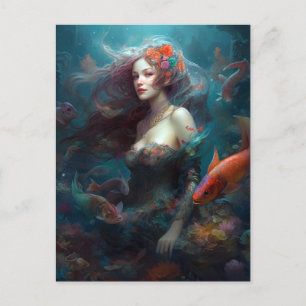 Mermaid Fantasy Art Postcard