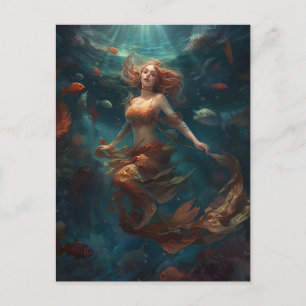 Mermaid Fantasy Art Postcard