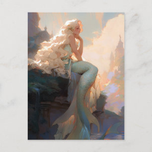 Mermaid Fantasy Art Postcard