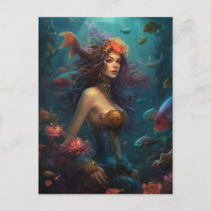 Mermaid Fantasy Art Postcard