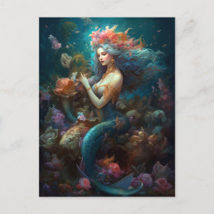 Mermaid Fantasy Art Postcard