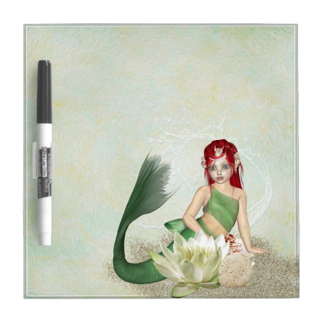 Mermaid Fantasy Dry Erase Board (Front)