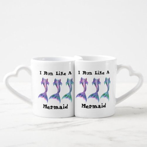 Mermaid Fantasy Fairy Tales Cartoon Tails Coffee Mug Set