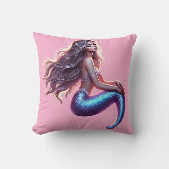 Mermaid Fantasy Pillow (Front)