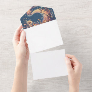 Mermaid Fantasy Wedding Invite All‑in‑One