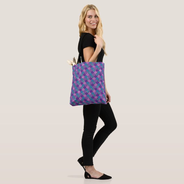 Mermaid Faux Glitter 2 Tote Bag (On Model)