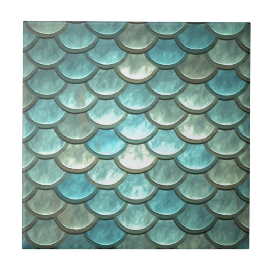 Mermaid Fish Scale Dragon Scale Ceramic Tile | Zazzle.com