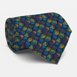 Mermaid Fish Scale  Neck Tie