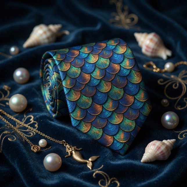 Mermaid Fish Scale  Neck Tie (Creator Uploaded)