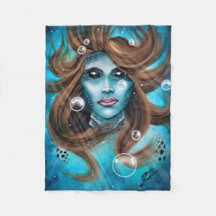 Mermaid fleece blanket