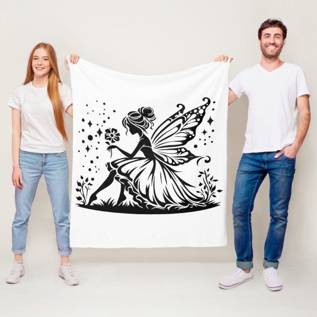 Mermaid  Fleece Blanket, 50"x60" (In Situ)