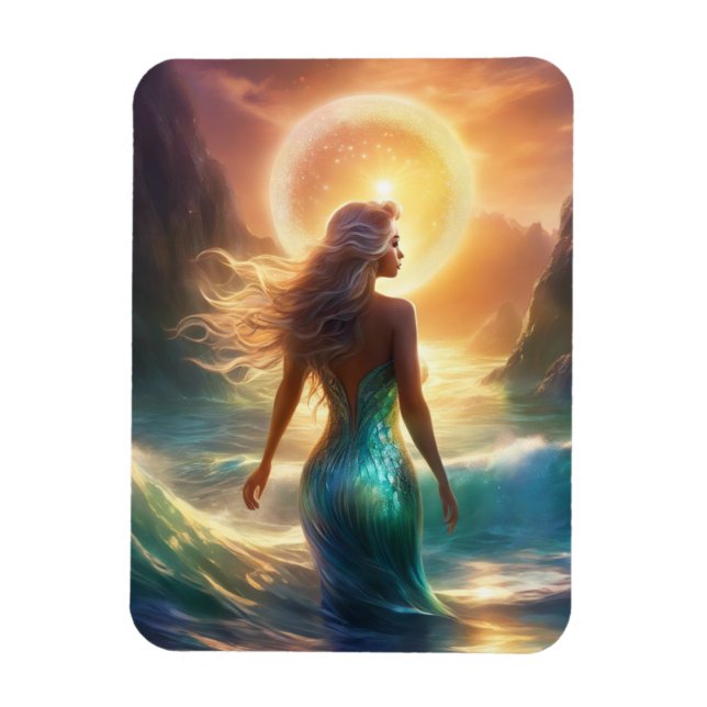 Mermaid Flexible Photo Magnet (Vertical)