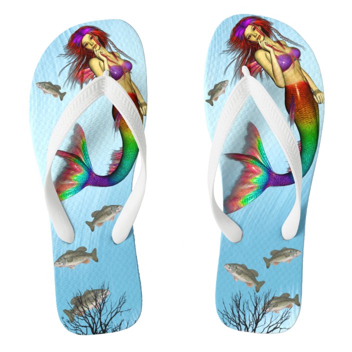 mermaid flip flops