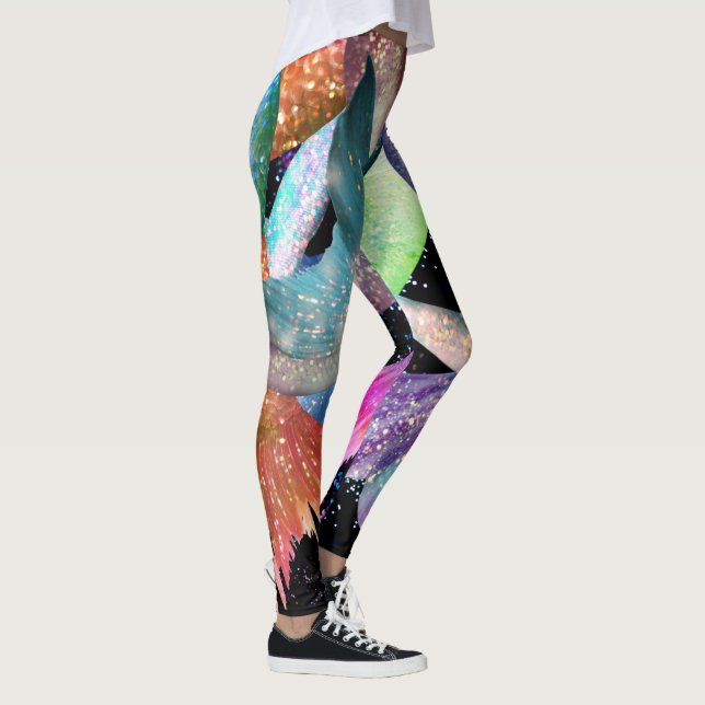 Mermaid Frenzy Tangle Customized Editable Leggings (Right)