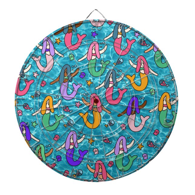 Mermaid friends dart board (Front)