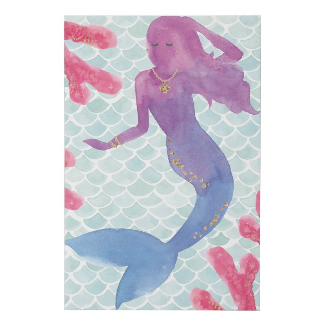 Mermaid Friends I Faux Canvas Print (Front)