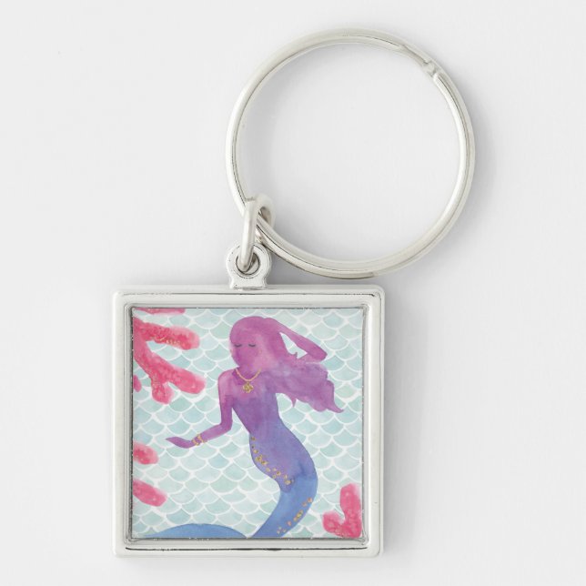 Mermaid Friends I Keychain (Front)