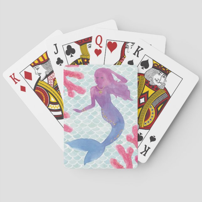 Mermaid Friends I Poker Cards (Back)