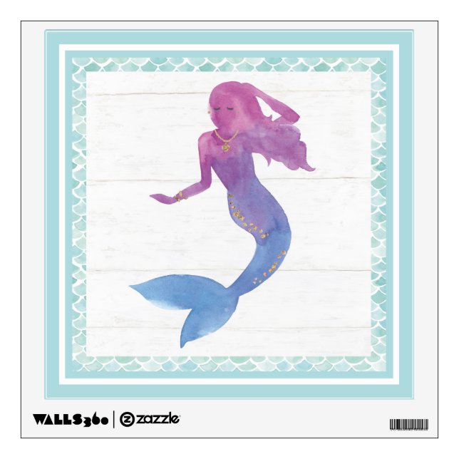 Mermaid Friends III Wall Decal (Front)