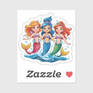 Mermaid Friends Personalized Fun set Sticker