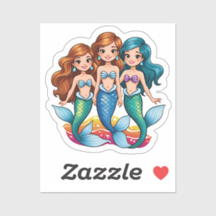 Mermaid Friends Personalized Fun set Sticker