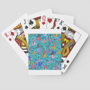 Mermaid friends poker cards