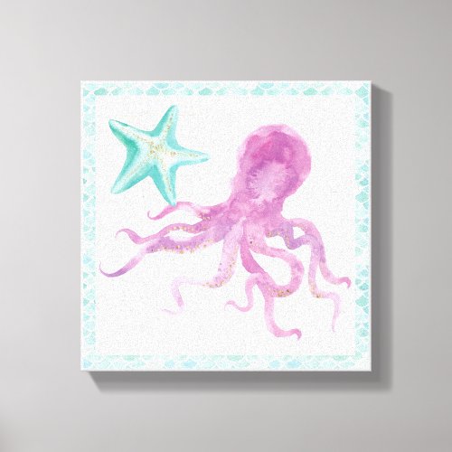 Mermaid Friends V Canvas Print