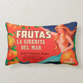 MERMAID FRUIT VINTAGE LABEL 33 cm x 53 cm Cushions