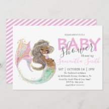 Mermaid Future Mom Baby Shower. Under The Sea.