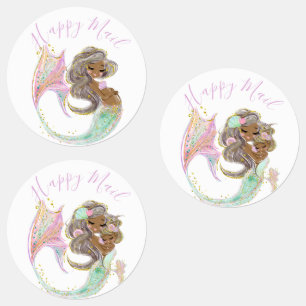 Mermaid Future Mom Baby Shower. Under The Sea. Labels