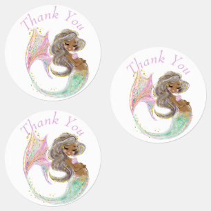 Mermaid Future Mom Baby Shower. Under The Sea Labels