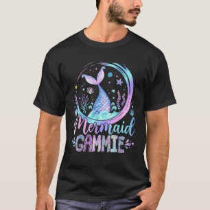 Mermaid Gammie Family Matching Girl Birthday Party T-Shirt