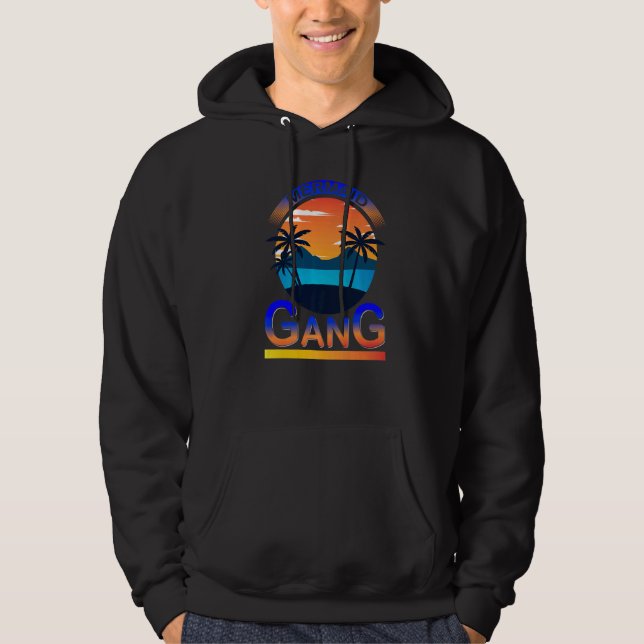 Mermaid Gang Fun Women Bachelorette Party Group Ho Hoodie (Front)