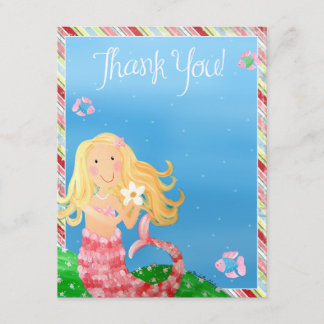 Mermaid Garden -Thank You Card