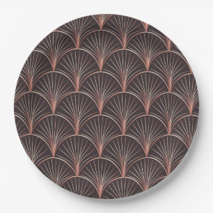 Mermaid/Geometric Design Paper Plates