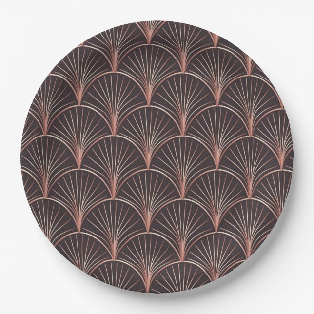 Mermaid/Geometric Design Paper Plates (Front)