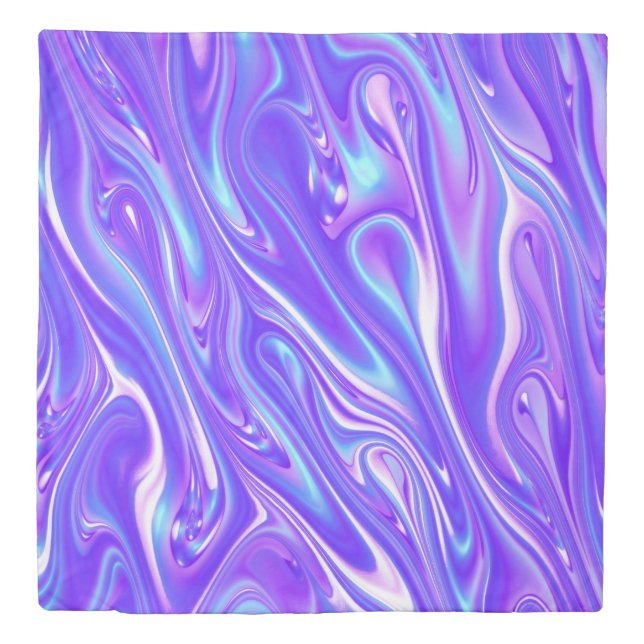 Mermaid Giggles Abstract Duvet Cover (Front)