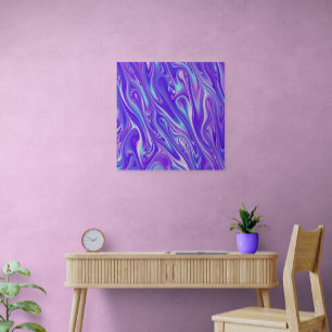 Mermaid Giggles Abstract Poster