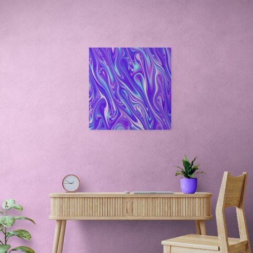 Mermaid Giggles Abstract Poster