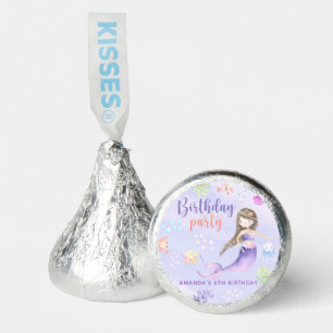 Mermaid Girl 6th Birthday Party Hershey®'s Kisses®