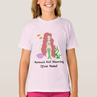 Mermaid Girl Starring [Your Name] Tshirts