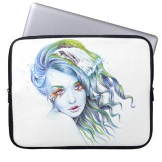 Mermaid girl Water woman Surreal Fantasy Portrait 