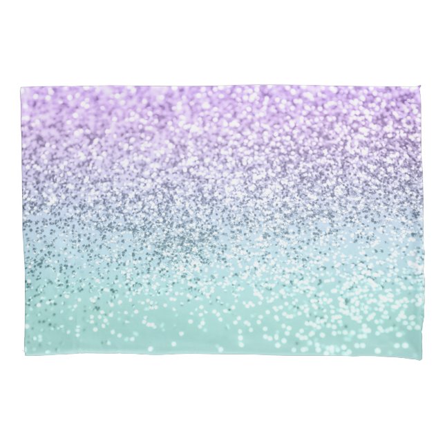 Mermaid Girls Glitter 1b (Faux Glitter) #pastel   Pillow Case (Front)