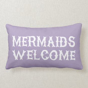 Mermaid Girls Nursery Bedroom Decor Pillow by TossandThrow at Zazzle