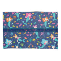 Mermaid Girls Under The Sea Personalized Pillow Case